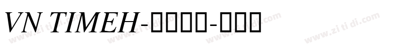 vn timeH-常规斜体字体转换